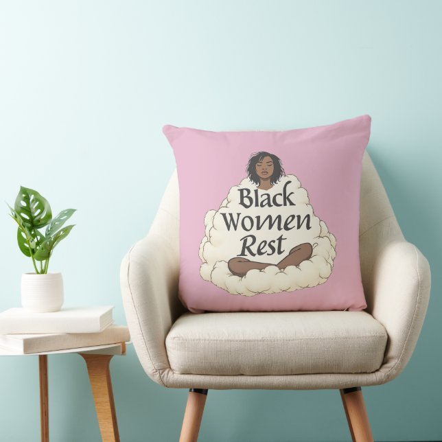 Black women rest. cushion (Chair)