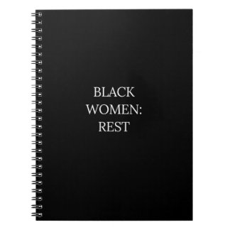 Black Women Rest Notebook