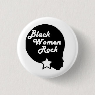 Black Women Rock! 3 Cm Round Badge