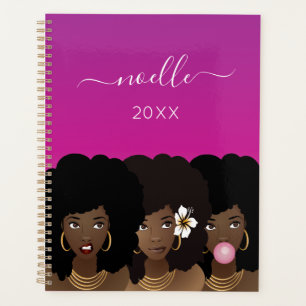 Black Women, Squad Goals, Natural Beauty   Magenta Planner