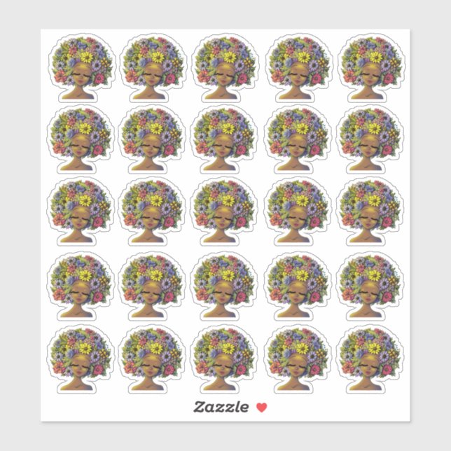 Black Women Sticker (Sheet)