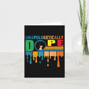 Black Women Unapologetically Doope Juneteenth Retr Card