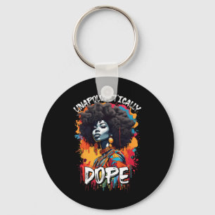 Black Women Unapologetically Drug Juneteenth Afric Key Ring