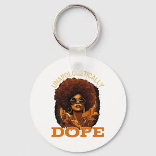 Black Women Unapologetically Drug Juneteenth Black Key Ring