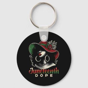 Black Women Unapologetically Drug Juneteenth Black Key Ring