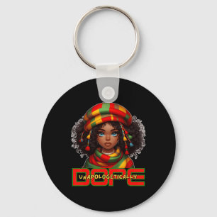 Black Women Unapologetically Drug Juneteenth Black Key Ring