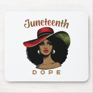 Black Women Unapologetically Drug Juneteenth Black Mouse Pad