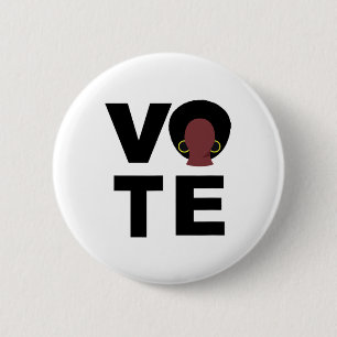 Black Women Vote Political Election Black Votes Pr 6 Cm Round Badge