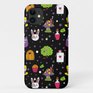 black Wonderland iPhone 11 Case
