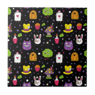 black Wonderland Ceramic Tile