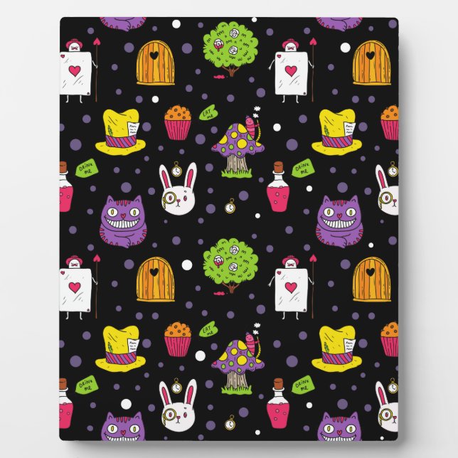 black Wonderland Plaque (Front)