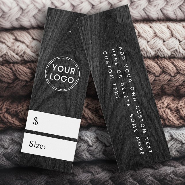 Black wood grain look price tag (Black wood grain look price tag)