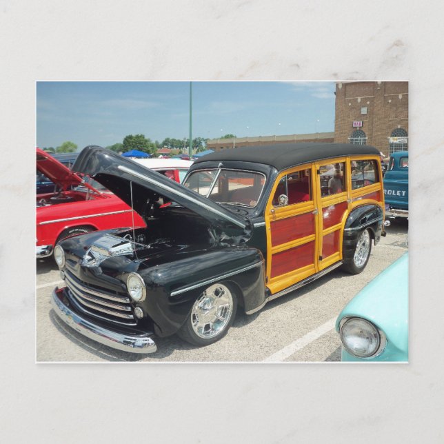 Black Woody Postcard (Front)