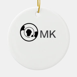 Black world globe add name monogram travel details ceramic ornament