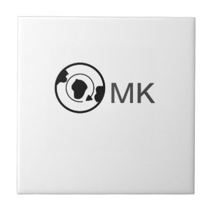 Black world globe add name monogram travel details ceramic tile
