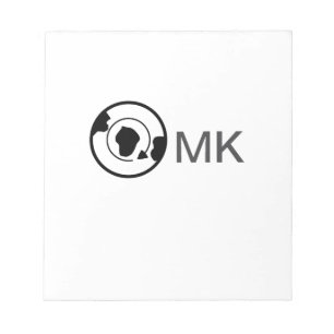 Black world globe add name monogram travel details notepad