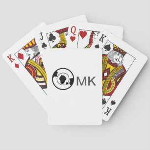 Black world globe add name monogram travel details playing cards