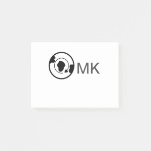 Black world globe add name monogram travel details post-it notes