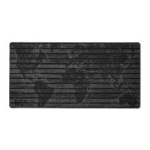 Black World map 