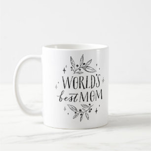 black worlds best mum mothers day coffee mug