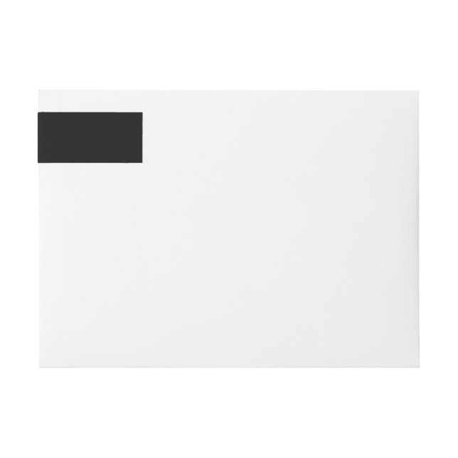 Black Wraparound Return Address Label (Front)