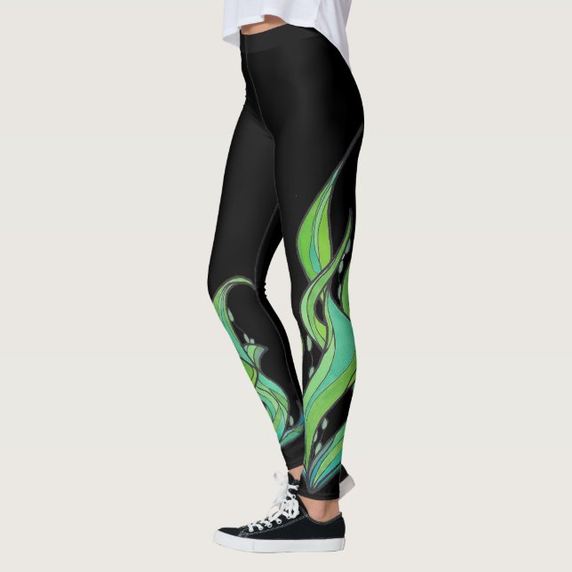 Black Wreckleaf Leggings (Left)