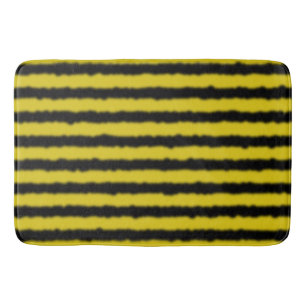 Black & Yellow Bee Inspired Bath Mat