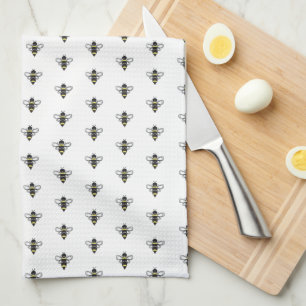 Black & Yellow Bumble Bee Tea Towel