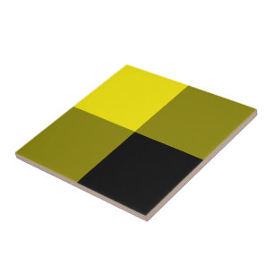 Black & Yellow Ceramic Tile
