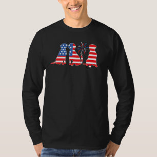 Black Yellow Chocolate Fox Red Lab Silver Patrioti T-Shirt