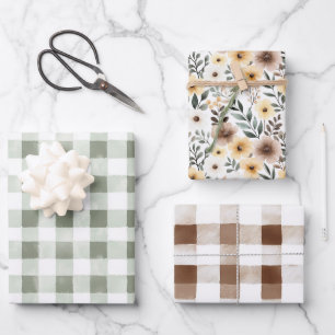 Black Yellow Gold Bees Baby Shower Wrapping Paper Sheet