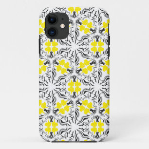 Black Yellow Great Danes iPhone 11 Case