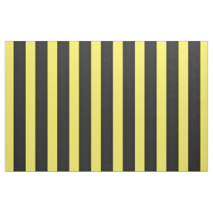 Black/Yellow Honey Bee Colour Stripes Fabric