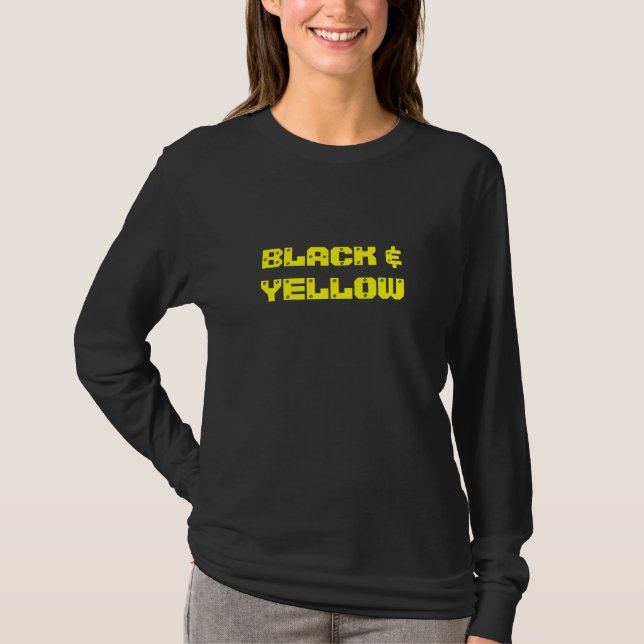 "BLACK & YELLOW" Hoodies (Front)