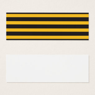 Black Yellow Horizontal Lines Geometric Bee Animal