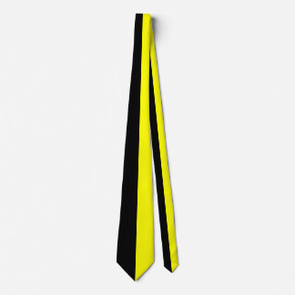 Black & Yellow Split Color Tie