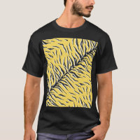 Black-yellow tiger stripes: vintage pattern.