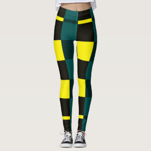 Black/Yellow Women's Leggings