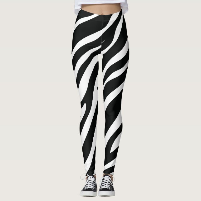 black zebra leggings (Front)