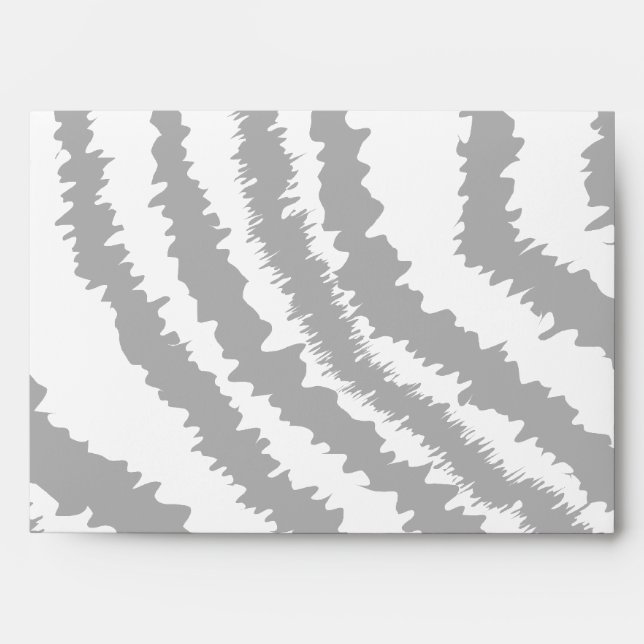 Black Zebra Print Pattern. Envelopes (Front)