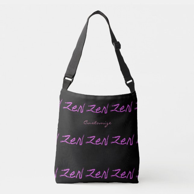 black zen Thunder_Cove Crossbody Bag (Front)