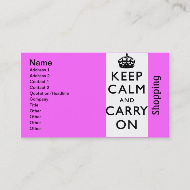 blackandwhite201 - shopping business card (Front)