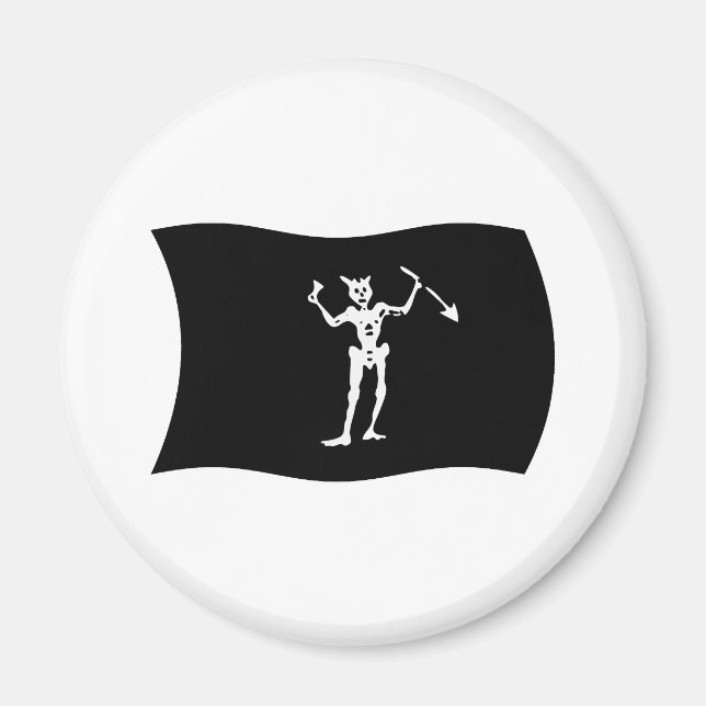 Blackbeard Flag Magnet (Front)