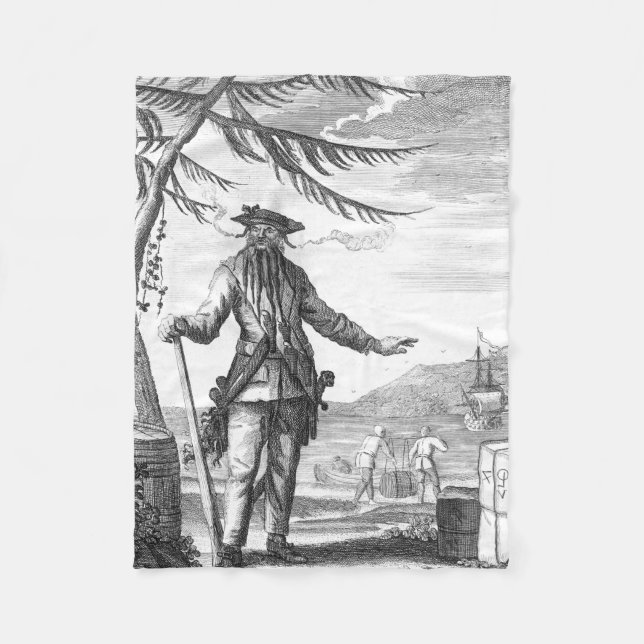 Blackbeard Fleece Blanket (Front)