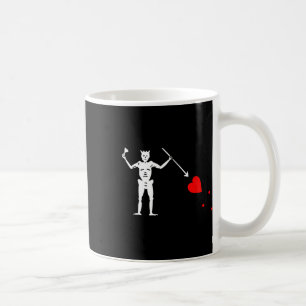 Blackbeard Pirate Flag Jolly Roger Skeleton Hallow Coffee Mug