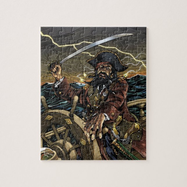 Blackbeard Pirate Puzzle (Vertical)