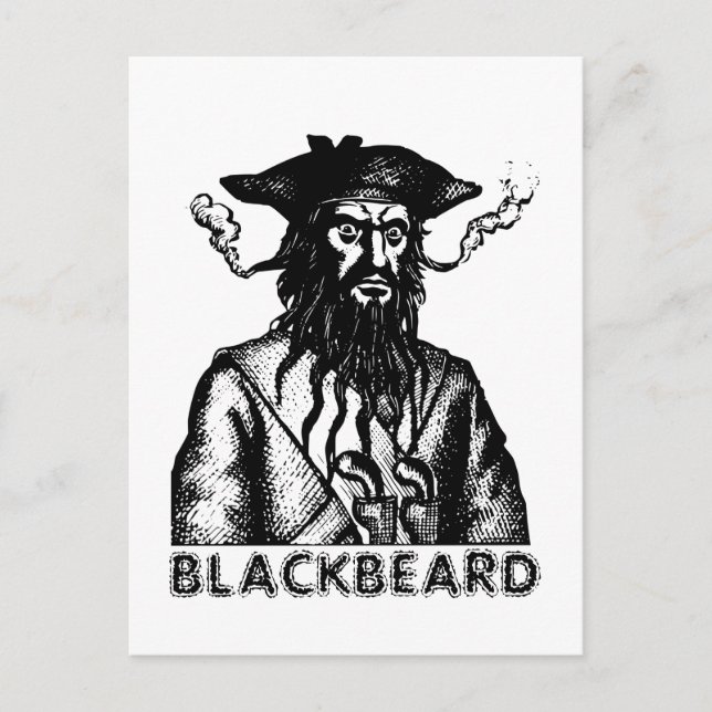 Blackbeard Postcard (Front)