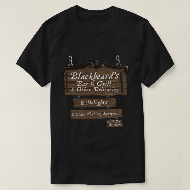 Blackbeard’s Bar and Grill   T-Shirt (Design Front)