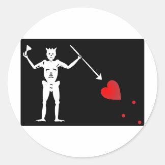 BlackBeards Flag (Edward Teach) Classic Round Sticker