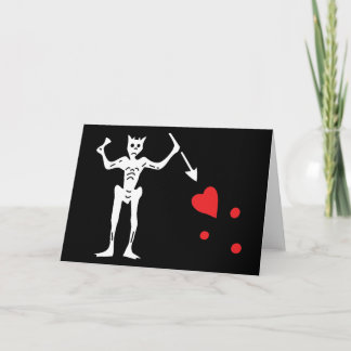 Blackbeard's Pirate Flag Card